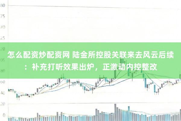 怎么配资炒配资网 陆金所控股关联来去风云后续：补充打听效果出炉，正激动内控整改